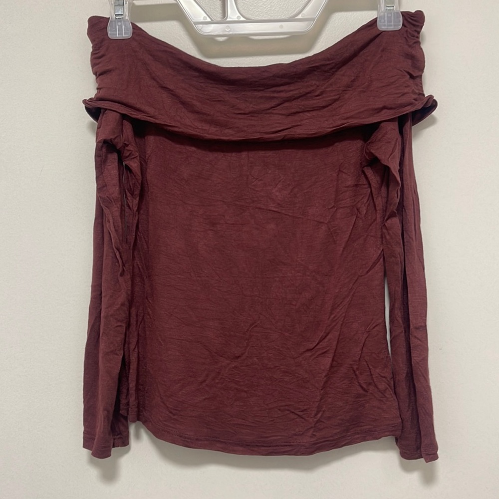 Charlotte Russe off the shoulder 3/4 sleeve top size XS